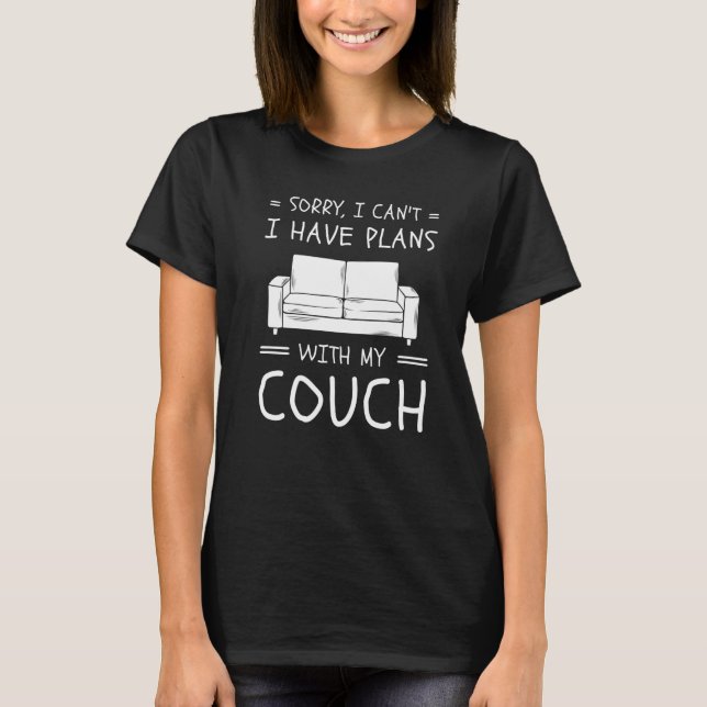 Couch Quotes  Sofa Potato Living Room T-Shirt (Front)