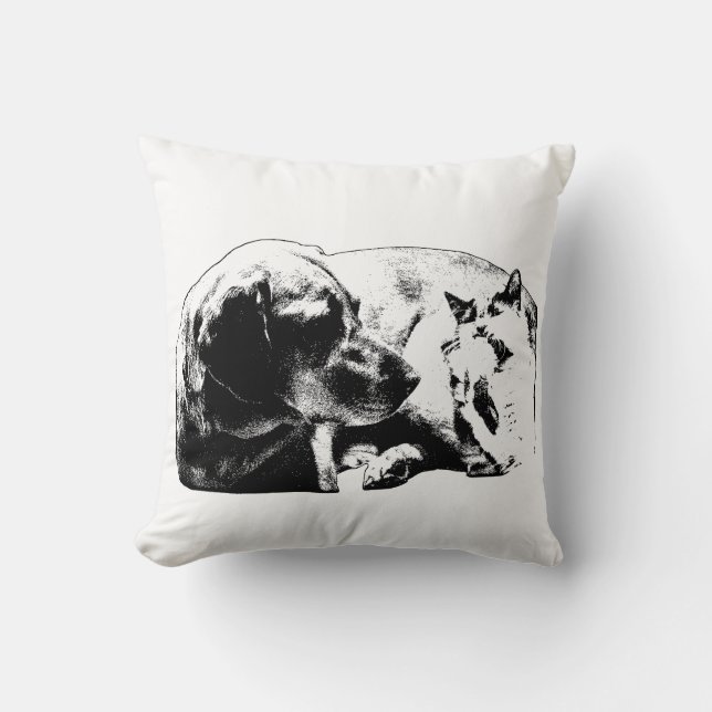 Couch Treaty—Dog & Cat Cushion (Front)