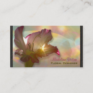 couché du sol Elegant Floral Professional Standard Business Card