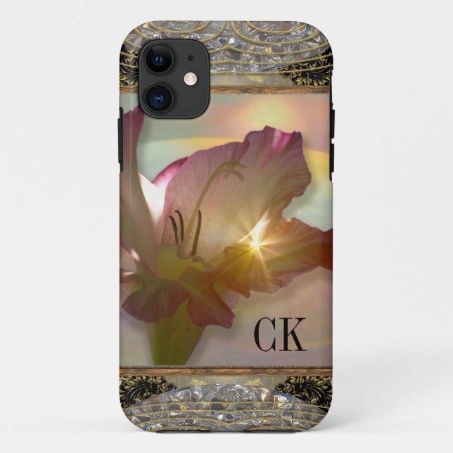 couché du soleil Floral Beauty Monogram Case-Mate iPhone Case (Back)