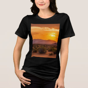 Coucher de Soleil dans le Désert – Bella+Canvas Wo Tri-Blend Shirt