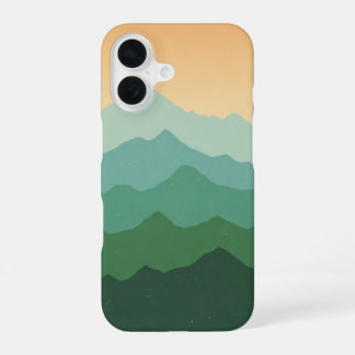 Couches de Montagnes Rétro iPhone 16 Case