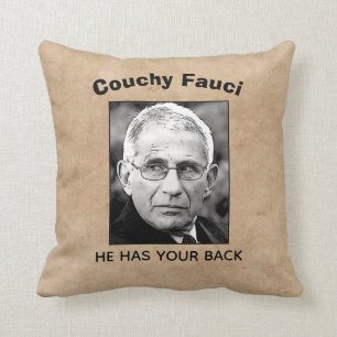 Couchy Fauci, Throw Pillow