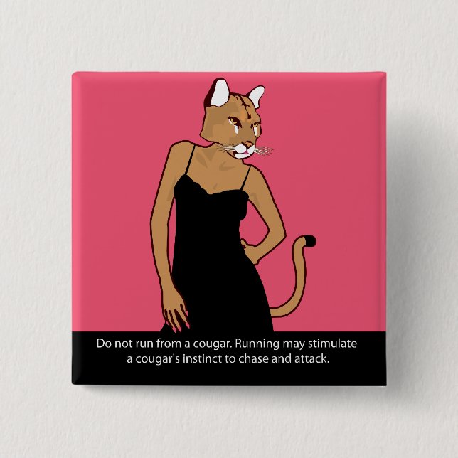 Cougar 15 Cm Square Badge (Front)