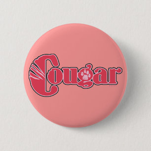 Cougar 6 Cm Round Badge