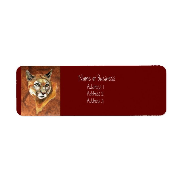 Cougar Address Label Return Address Label (Front)