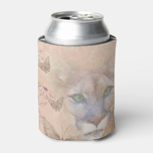 Cougar and Butterflies Can Cooler