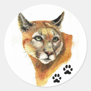 Cougar Animal Sticker