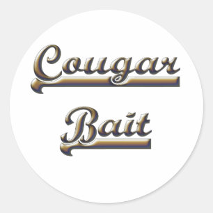COUGAR BAIT CLASSIC ROUND STICKER