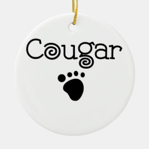 Cougar Ceramic Ornament