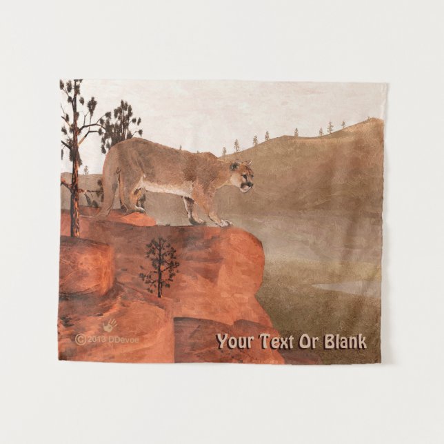 Cougar - Concentration Tapestry (Front (Horizontal))