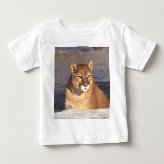 Cougar Face Baby T-Shirt (Front)