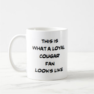 cougar fan, loyal coffee mug