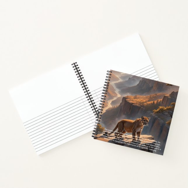 Cougar Hardcover Notebook (Inside)