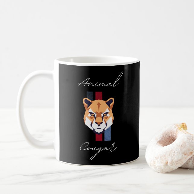 cougar head coffee mug (With Donut)