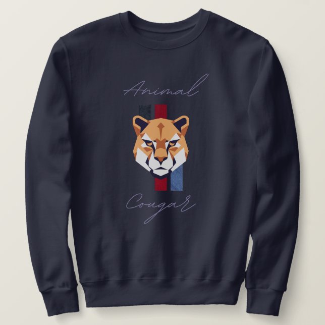 cougar head sweatshirt (Design Front)