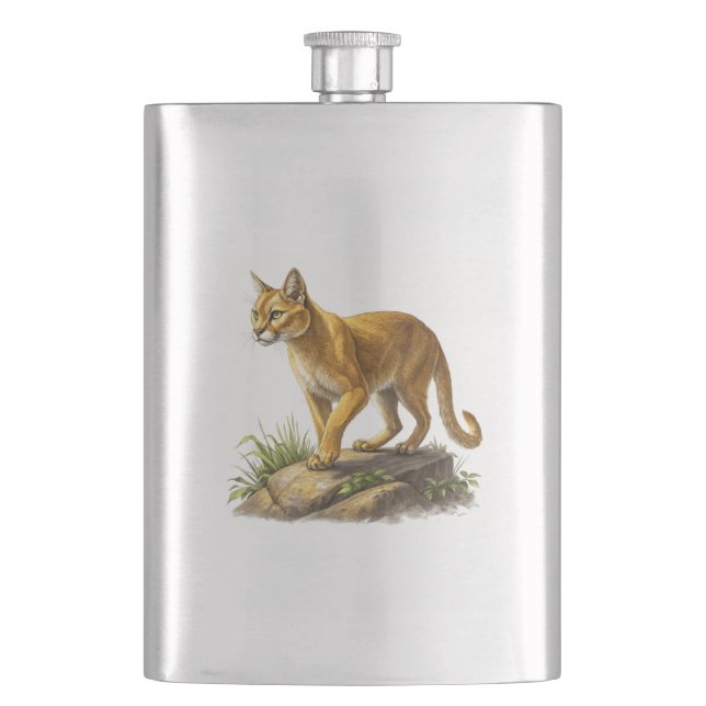 Cougar Hip Flask (Front)