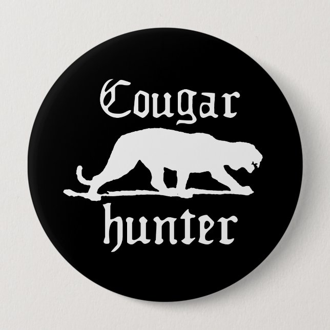 COUGAR HUNTER T-shirt 10 Cm Round Badge (Front)
