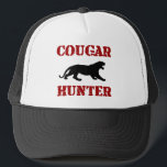Cougar Hunter Trucker Hat<br><div class="desc">cougar cougars cougars milf mature i love mum vintage woman adult cougar town desperate housewives housewife</div>