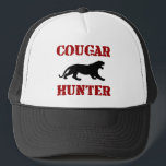Cougar Hunter Trucker Hat<br><div class="desc">cougar cougars cougars milf mature i love mum vintage woman adult cougar town desperate housewives housewife</div>