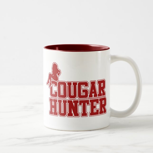 Cougar Hunter Two-Tone Coffee Mug (Right)