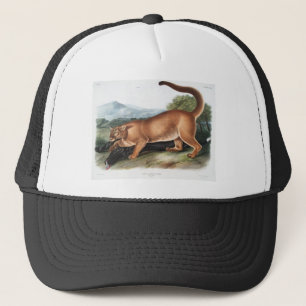 Cougar Hunting Camping Deco Gifts Trucker Hat