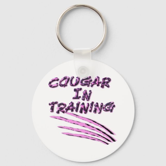 Cougar In Training-2-Key Chain Key Ring (Front)