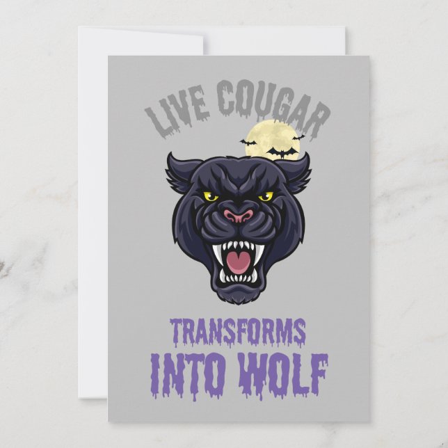 cougar live  invitation (Back)