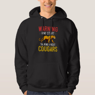 Cougar Mountain Lion Animal Cat Head Cute Wildcat  Hoodie