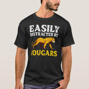 Cougar Mountain Lion Animal Cat Head Cute Wildcat T-Shirt
