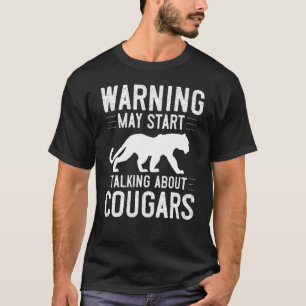 Cougar Mountain Lion Animal Cat Head Cute Wildcat T-Shirt