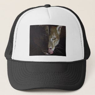 Cougar Night Trucker Hat