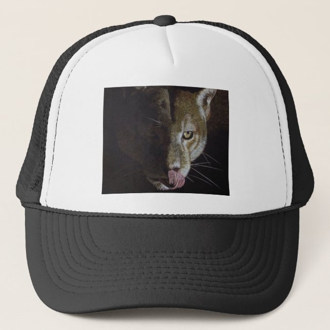 Cougar Night Trucker Hat (Front)