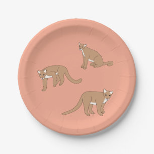 Cougar Paper Plate