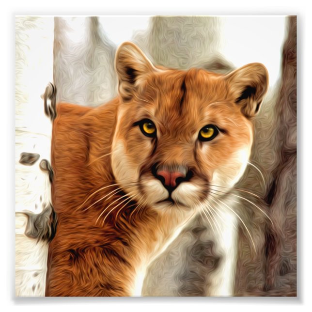Cougar Photo Painting (Front)