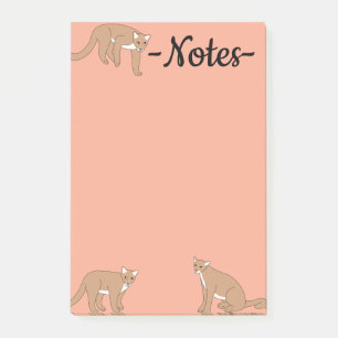 Cougar Post-it Notes