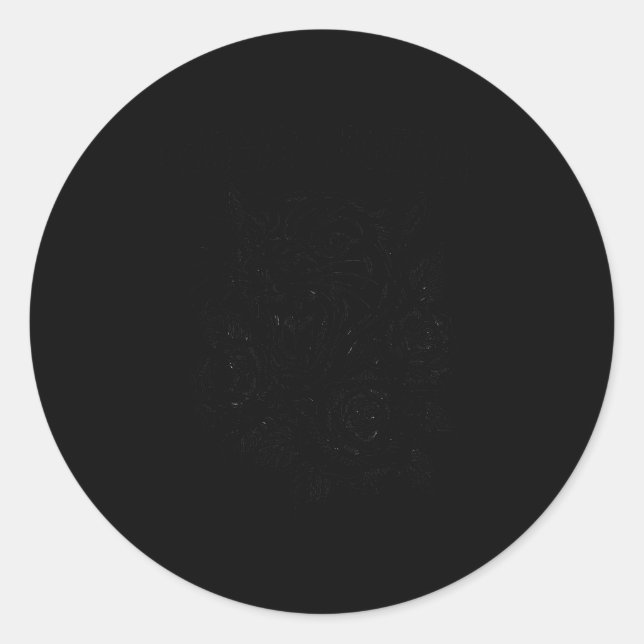 Cougar Puberty Funny Menopause Perimenopause  Classic Round Sticker (Front)