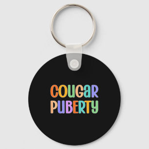 Cougar Puberty Midlife Funny Menopause Perimenopau Key Ring