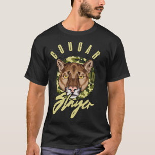 Cougar Slayer Wild Animal Big Cat Cougar Hunter T-Shirt
