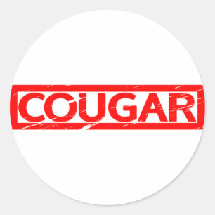 Cougar Stamp Classic Round Sticker