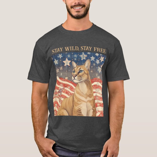 Cougar Stars and Stripes T-Shirt (Front)