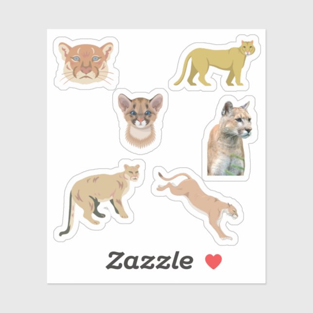 Cougar Stickers (Sheet)