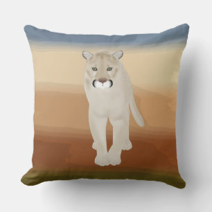 Cougar Throw Pillow