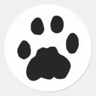 Cougar Tracks Classic Round Sticker