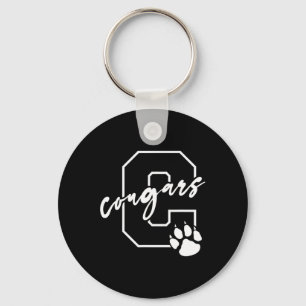 Cougars Bysketbyll Player Kids  Key Ring