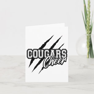 Cougars Cheer Back To School Cheerleading Team Spi Card