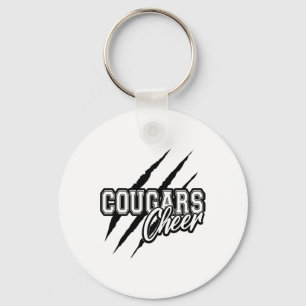 Cougars Cheer Back To School Cheerleading Team Spi Key Ring