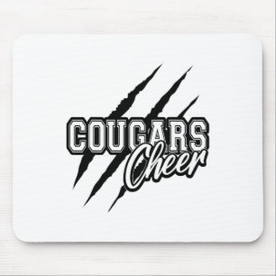 Cougars Cheer Back To School Cheerleading Team Spi Mouse Pad