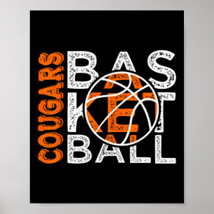 Cougars Sketll Game Day Spirit Tee Must Have Poster
