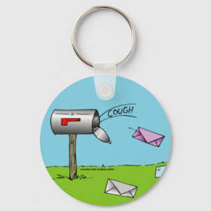 Coughing Mailbox Keychain